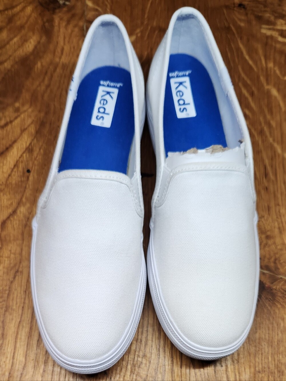 Keds Slip-On Canvas Shoes in White Women's size 7 New